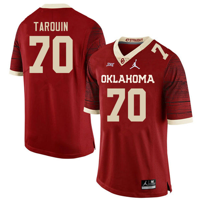 Men #70 Michael Tarquin Oklahoma Sooners College Football Jerseys Stitched-Retro